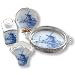 Reutter Porcelain Miniature 4 Piece Blue Delft Set