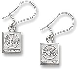 Philadelphia 76ers Sterling Silver Dangle Earrings