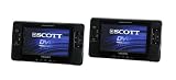Zoom Produkt-Bild: Scott TSX 712 TWIN Car DVD Player (17,7 cm TFT Display, USB/SD, Fernbedienung) schwarz