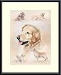 Art Poster Metal Framed Print - Golden Retriever - Artist: Libero Patrignani- Poster Size: 19 X 15