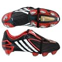 Adidas Predator Power Swerve XTRX Soft Ground Football Boots - Black/Running White/Predator Red - Kids