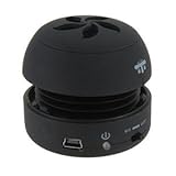 BoloBrands Super Quality Mini Hamburger Capsule Speaker - for iPod/MP3/MP4/Computer/Laptop/Notebook/Audio/Gaming-Devices/PDA - Black