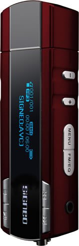 SiGNEO SN-F100 デジタルオーディオプレーヤー 256MB レッド SN-F100-256R
