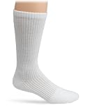 Truform  15-20  Men  Athletic Crew Sock, Large, White (Pack of 2)