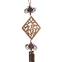 Simple Great Best Good Luck Gift - 25" Feng Shui Hanger w/ Carved Taoist Character - Good Fortune