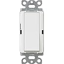 Lutron CA-1PSNL-WH Diva 15-Amp Single Pole Switch with Locator Light, White