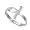 Sterling Silver Ankh Cross Ring - Size 5