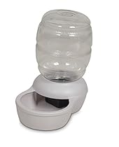 Petmate Replenish Pet Waterer with Microban, 1/2-Gallon, Pearl White
