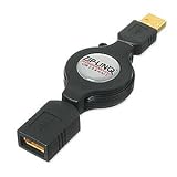CABLES UNLIMITED ZIP-USB-CO2 Zip-Linq Retractable Extension USB A-A Cable