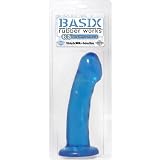 Basix Rubber Works 6.5-Inch Suction Cup Dong, Blue