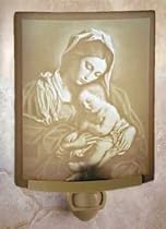 Madonna and Child Lithophane Night Light