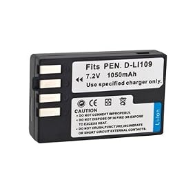 7.2V 1050mAh Li-ion Battery for D-LI109 Digital Camera (Black) + Worldwide free shiping