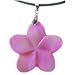 Hawaiian Jewelry Pink Plumeria Flower Shell Necklace