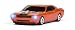 Road Mice Wireless Dodge Challenger Hemi Orange w/Black Stripes Mouse