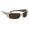 Body Glove 90410 V-Line+ Dual-Lens High Impact Safety Glasses, Camo Frame, Smoke Lens