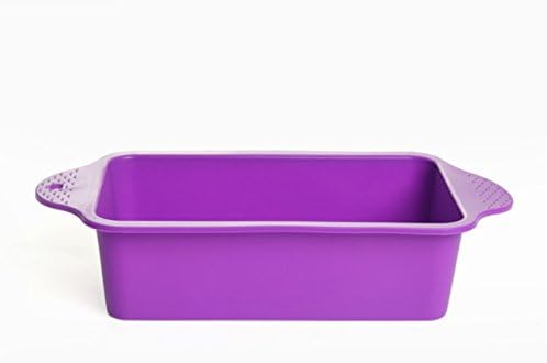 HOME TOGETHER 8 Inch Nonstick Silicon Loaf Pan-Purple