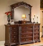 Home Elegance 564-5 Catalina Dresser Marble Top and Pilaster