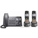 Panasonic DECT 6.0 2-Line Digital Expandable Dual-Handset Corded/Cordless Phone System with Caller ID and Answering System