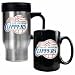 Los Angeles Clippers Stainless Steel Travel Mug and Black Ceramic Mug Set