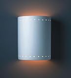 Ambiance Large Cylinder Wall Sconce with Perfs (Open Top & Bottom) Justice Design