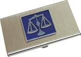 Scales of Justice Business Card Case