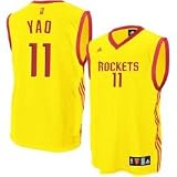 adidas Houston Rockets #11 Yao Ming Gold NBA World Replica Basketball Jersey
