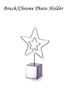 Star-in-Star Chrome Plated Wire Photo / Message / Placecard Holder / Wedding Favour