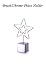 Kitchen & Housewares : Star-in-Star Chrome Plated Wire Photo / Message / Placecard Holder / Wedding Favour