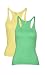 Trend18 Viscose Pack Of 2 Scoop Neck Top - Green/Yellow RS.499.00