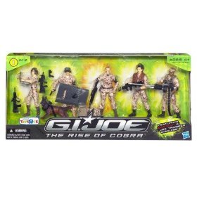 GI Joe Troop Builder 5-Pack Exclusive Action Figure Set 1 of 2 - GI Joe Movie: Rise of Cobra
