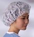 [Item]: 21", Brush Stroke Print [Additional Info]: ProSeries Bouffant Caps Provide Hours of Comfortable Protection. Medline's ProSeries Bouffant Caps are available in solid blue and prints. The lint-free, latex-free, extra protection polypropylene bouff