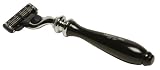 Truefitt & Hill Ebony Carlton Razor, Chrome
