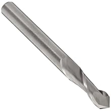 Melin Tool AMG-DP1 Solid Carbide Drill Point End Mill, Uncoated (Bright) Finish, Single Cut, 2 Flutes, Center Cutting