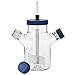 Chemglass CLS-1430-8L Series CLS-1430 Bioprocess Spinner Flask, Plain Bottom, Complete, 240 mm OD, 430 mm Height, 8000 mL