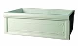 Herbeau Creations 4614.20 Luberon Art Nouveau Fireclay Farmhouse Sink, White