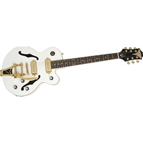 Epiphone ETBKPWGB3 Semi Hollow-Body Electric Guitar, Pearl White