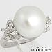 18K White Gold Pearl & Diamond Ring - OldCities Estate Jewelry