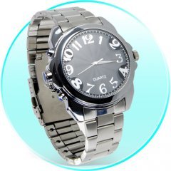 The Only FCC Certified Wristwatch Camera Mini DVR Video Recorder with 4GB Built-in memory and UL approval USB Charger