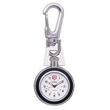 Medana Mini Pocket Watch Keychain, Black # 8107-2 by Medana
