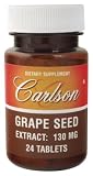 Carlson Laboratories - Grape Seed Extract, 130 mg, 24 tablets