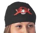 Skull Cap Black Cotton