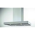 Inselhaube 90 cm in Edelstahl Dunstabzugshaube Soft Touch Schaltung mit Nachlaufautomatik K�che Halogenbeleuchtung auf Umluft umr�stbar