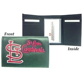  St. Louis Cardinals Embroidered Leather Tri-Fold Wallet Genuine Leather Last For Years