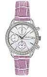 Seiko Leather White Mother-of-Pearl Dial Women's Watch #SNDY17