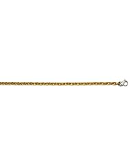 14KT Yellow Solid Oval 3.5mm Necklaces Length = 20