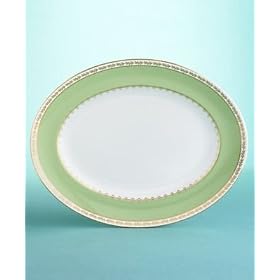 Martha Stewart Collection with Wedgwood Garland Moss Platter, 13.75 by Martha Stewart