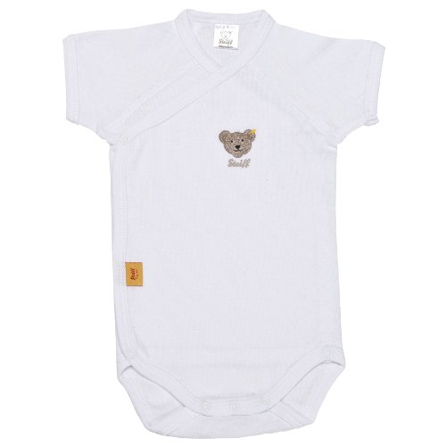 Steiff Unisex - Baby Body 0008512, Gr. 68, Weiß 