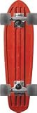 Globe: Bantam Retro Rippers Skateboard - Red / Raw / Clear Black
