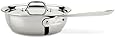 All-Clad 440265 Stainless Steel Tri-Ply Bonded Dishwasher Safe Weeknight Pan with Lid/Cookware, 2.5-Quart, Silver