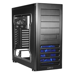 LIAN LI PC-7FNWX Black Aluminum ATX Mid Tower / Computer Case